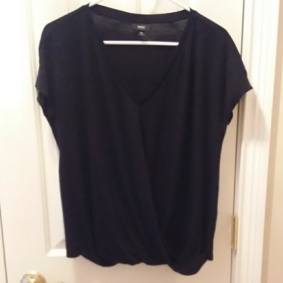 Mossimo Supply Co. Tops - Mossimo black crossover t-shirt sz M. 2 for $9